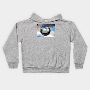 Crystal ball landscape Kids Hoodie